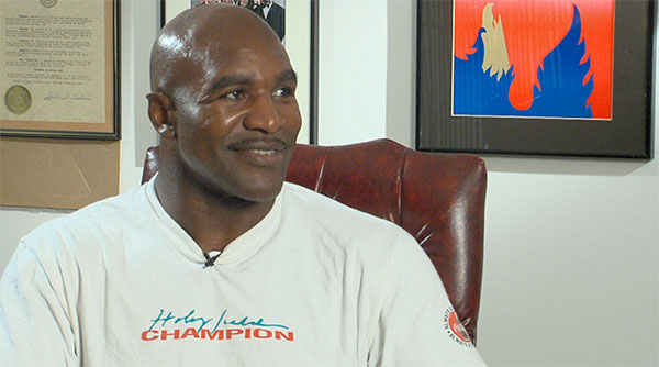 Evander Holyfield TV Crews